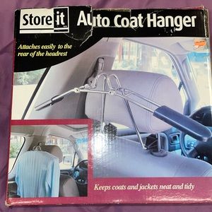 NEW Auto Coat Hanger Portable by StoreiT Attaxhes easily to the rear of headrest